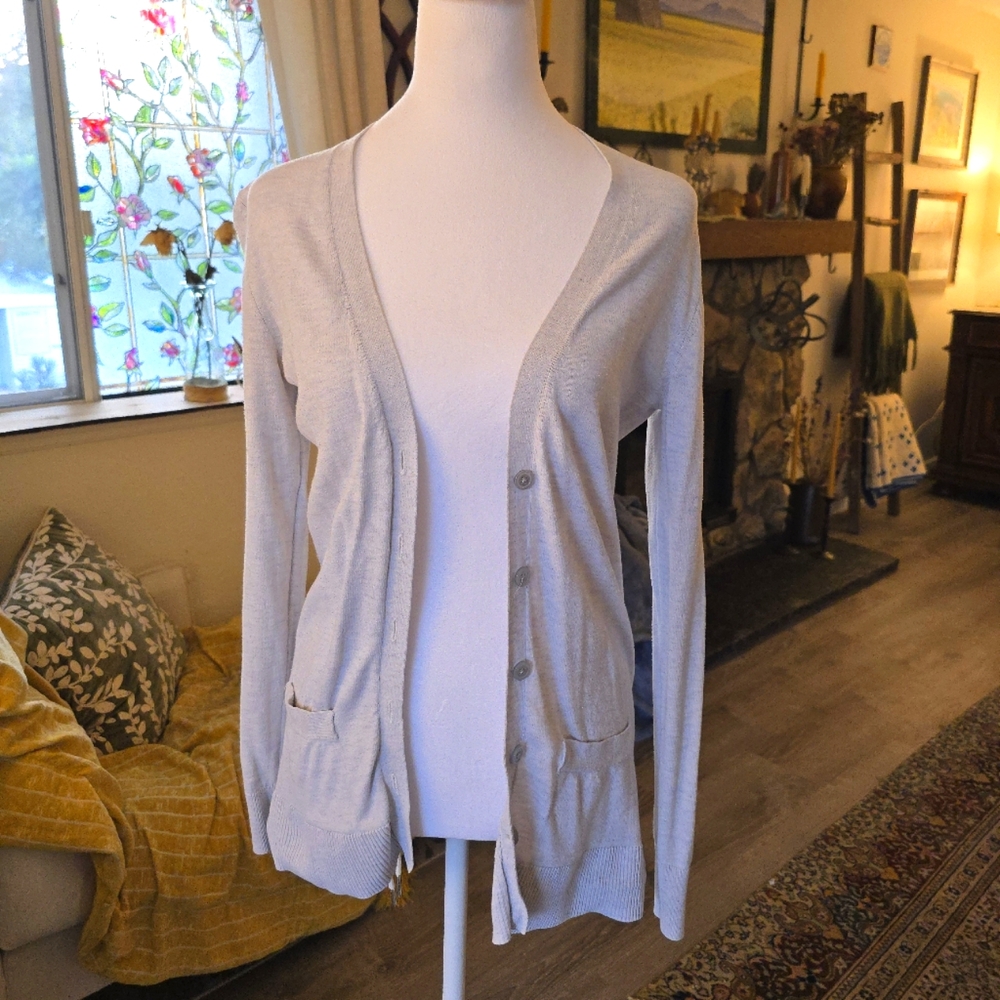 Vintage Heather Grey Cardigan